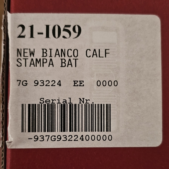 Salvatore Ferragamo New Bianco Calf Stampa Bat Margot - Picture 13 of 14